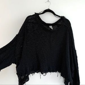 NWOT Free People Distressed Sweater